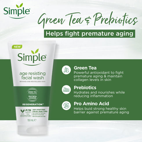 Simple Regeneration Age Resisting Facial Wash 150ml
